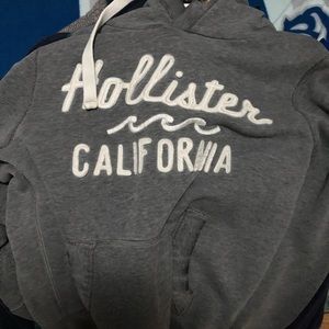 Hollister men Hoodie Small Grey